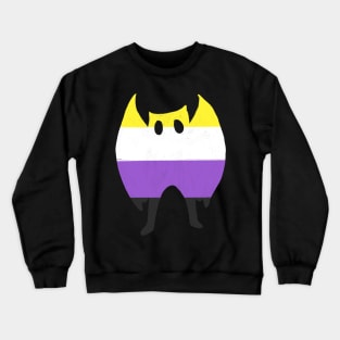 Mothman enby pride Crewneck Sweatshirt